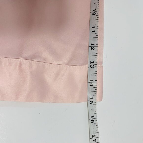 Cabernet Satin Pink Wrap Robe Sz M Kimono 3/4 Sleeve Loungewear Bathrobe Spa Vtg - Picture 12 of 14